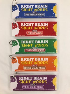 Right Brain 220 Dolch Sight Word Cards Package