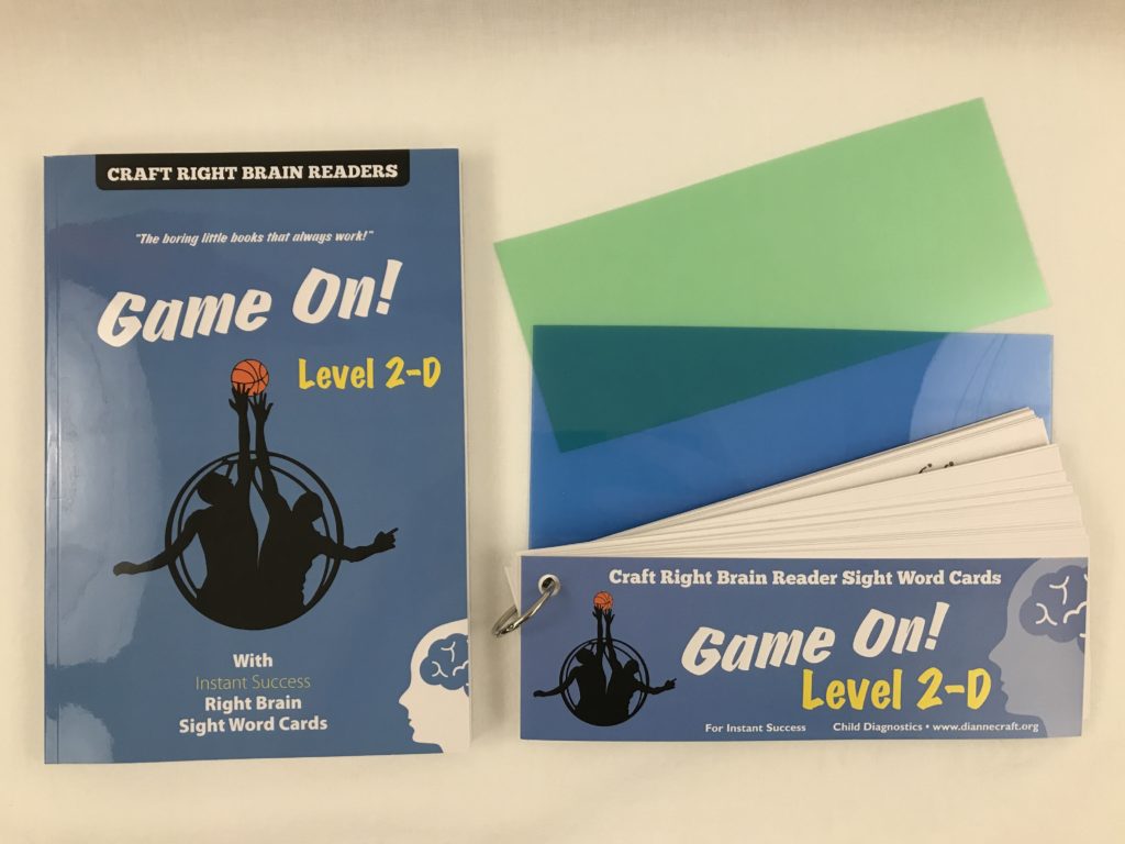 "Game On" Level 2D Craft Right Brain Student Reader Child Diagnostics