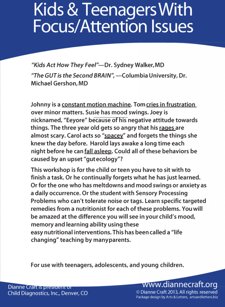 Biology of Behavior CD Set Child Diagnostics Dianne Craft