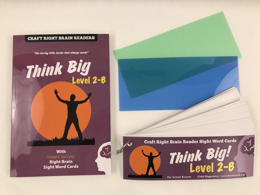 "Think Big" Level 2B Craft Right Brain Student Reader Child Diagnostics